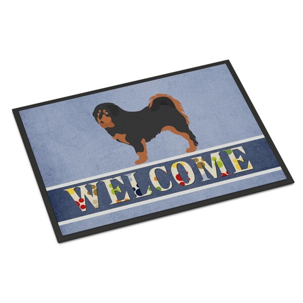 Carolines Treasures Tibetan Mastiff Welcome Indoor or Outdoor Mat - 24 x 36 in. BB8326JMAT - main
